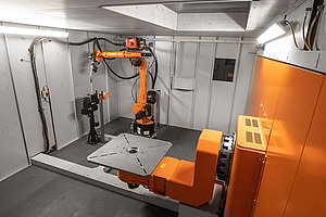 Robot cell room from inside